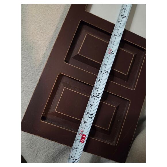 Lot 4 Wood Screen Door Photo Frames Primitive Decor Country Red Blue - Picture 7 of 8